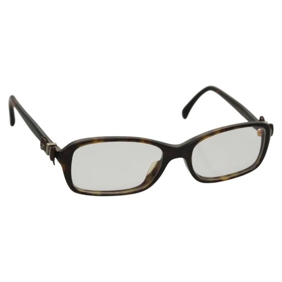 CHANEL Glasses plastic Khaki CC Auth bs24049 - Picture 1 of 11